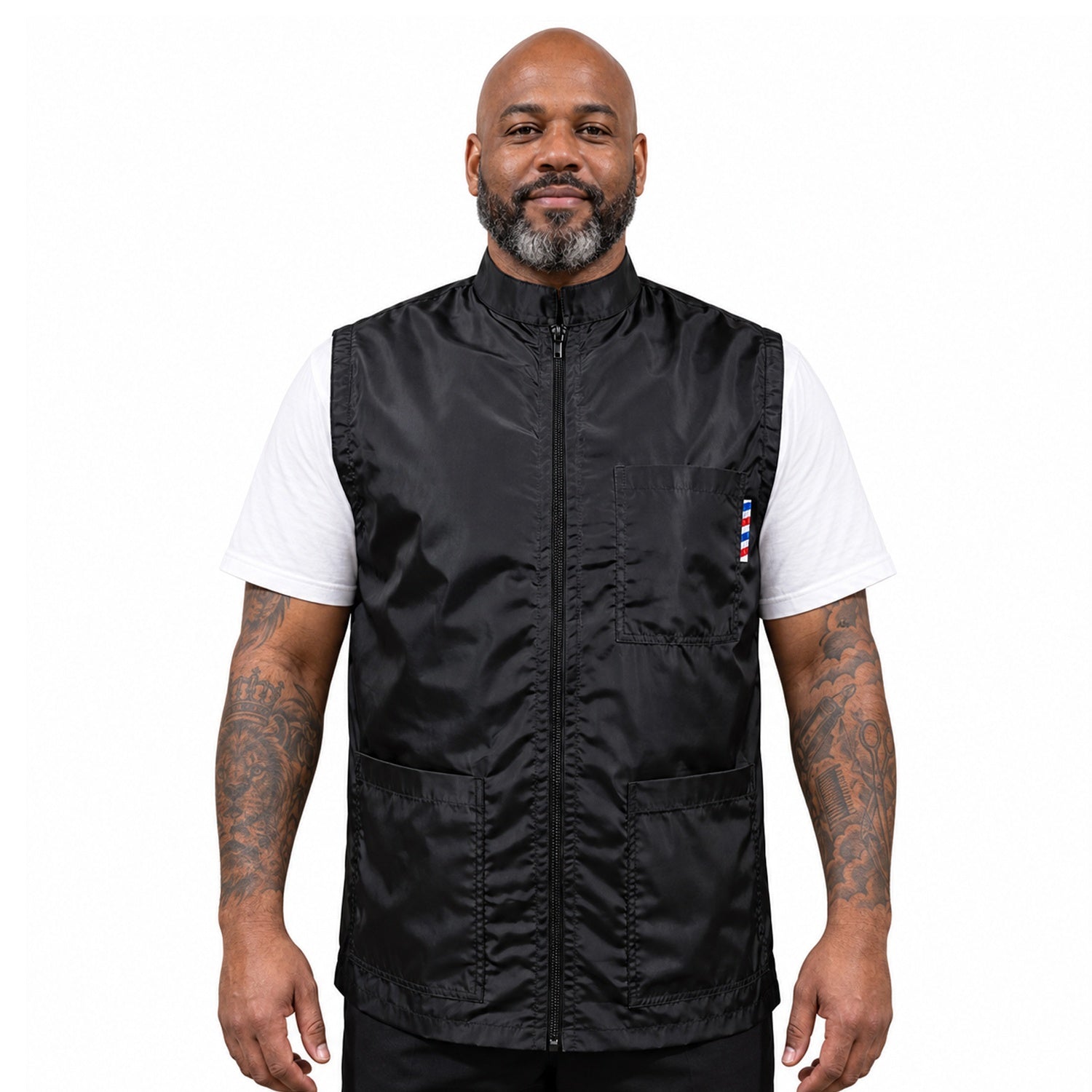 Barber Jacket | Black Barber Vest for Mens and Womens | Gencuts