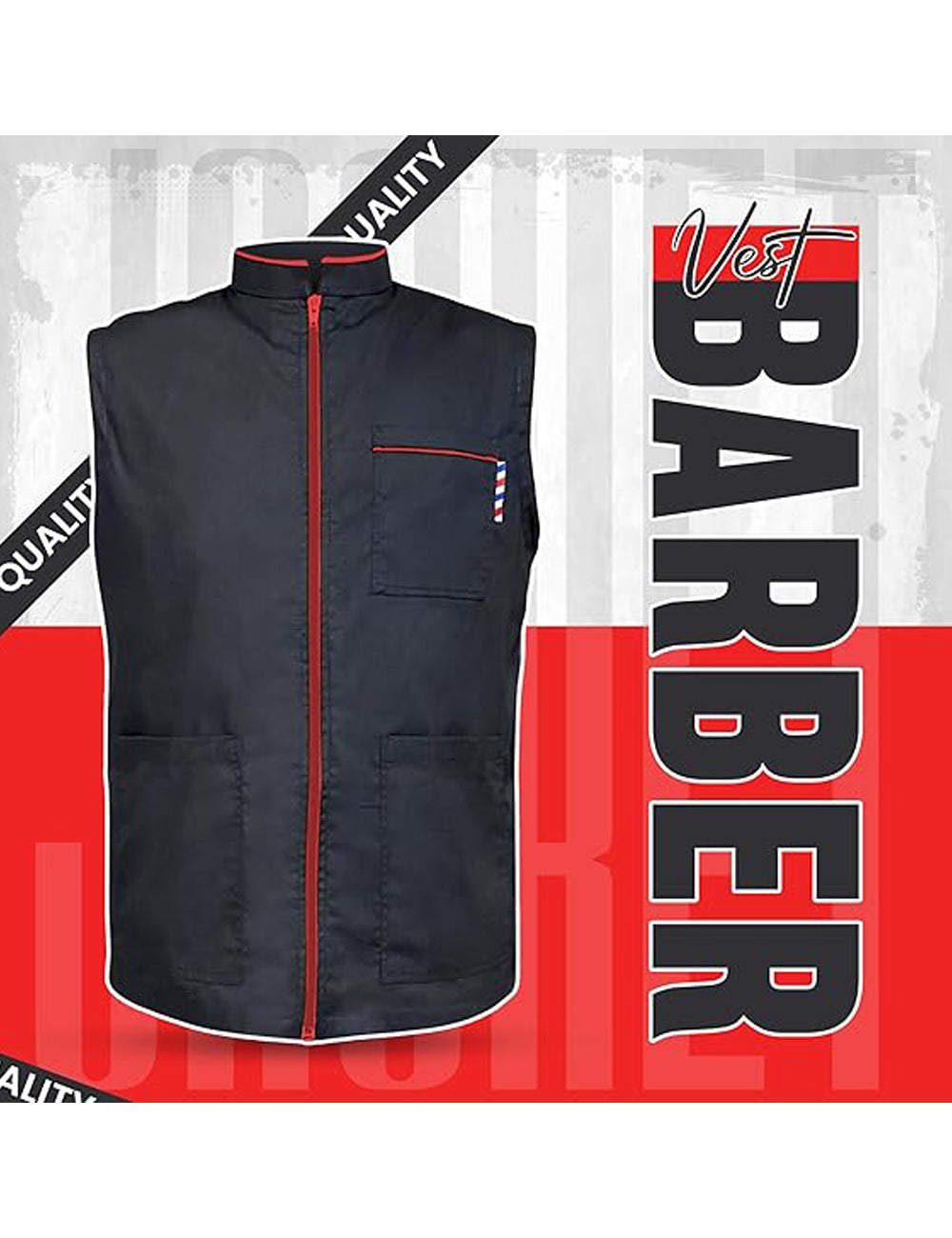 Gencuts Barber Jacket & Vest for Men and Women – Hairdresser Smock for Barbershop