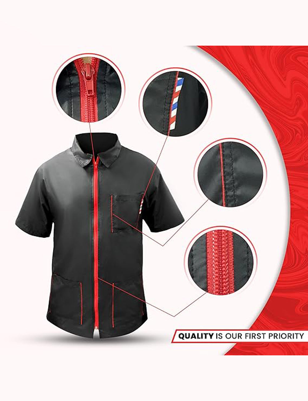 Gencuts Barber Jacket & Vest for Men and Women – Hairdresser Smock for Barbershop