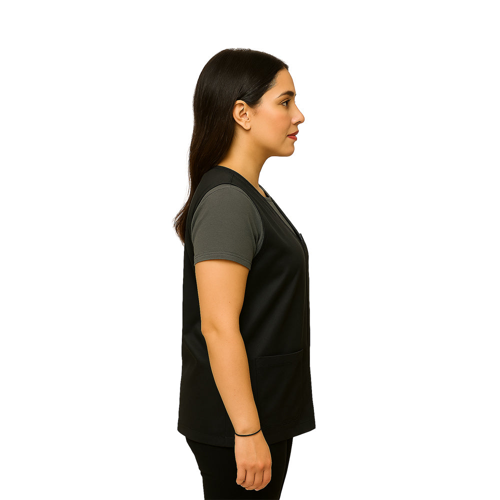 Gencuts Barber Jacket & Vest for Men and Women – Hairdresser Smock for Barbershop