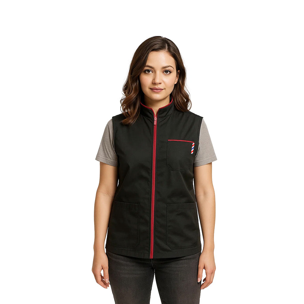 Gencuts Barber Jacket & Vest for Men and Women – Hairdresser Smock for Barbershop