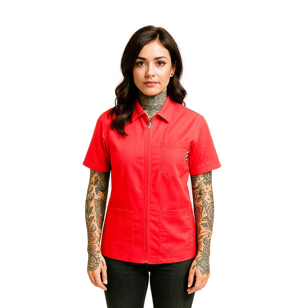 Gencuts Barber Jacket & Vest for Men and Women – Hairdresser Smock for Barbershop