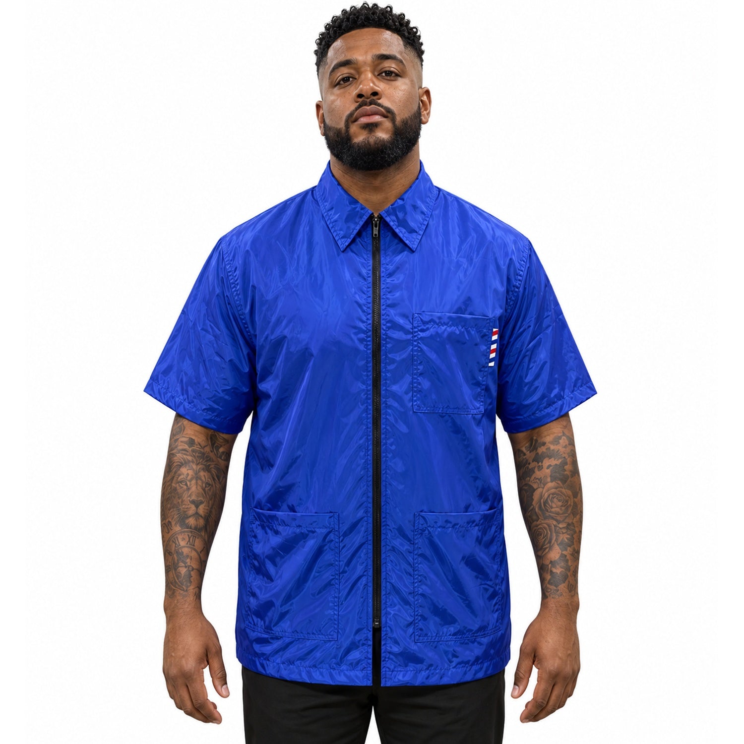 Gencuts Barber Jacket Blue for Men and Women