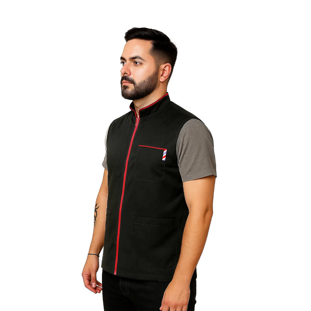 Gencuts Barber Jacket & Vest for Men and Women – Hairdresser Smock for Barbershop