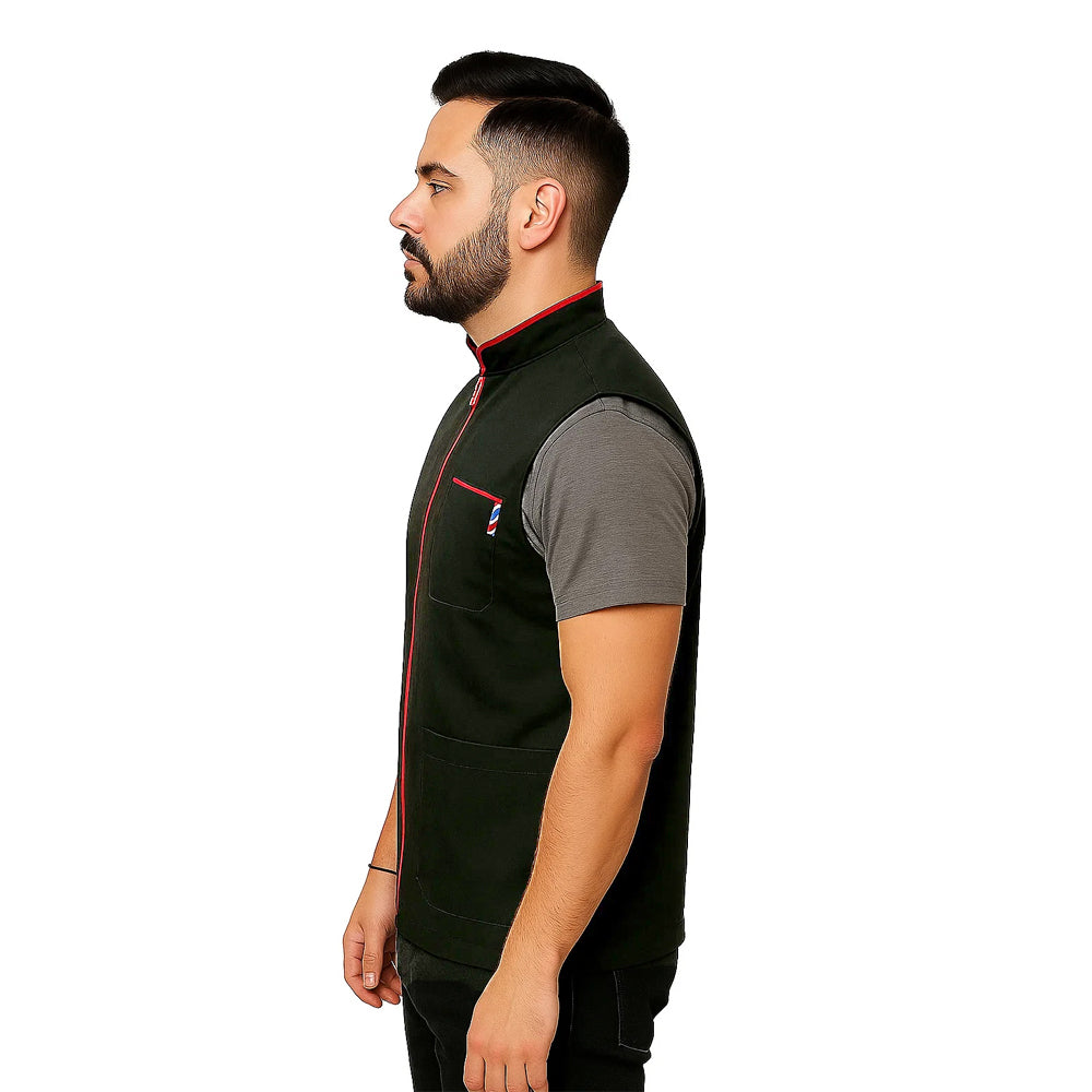 Gencuts Barber Jacket & Vest for Men and Women – Hairdresser Smock for Barbershop